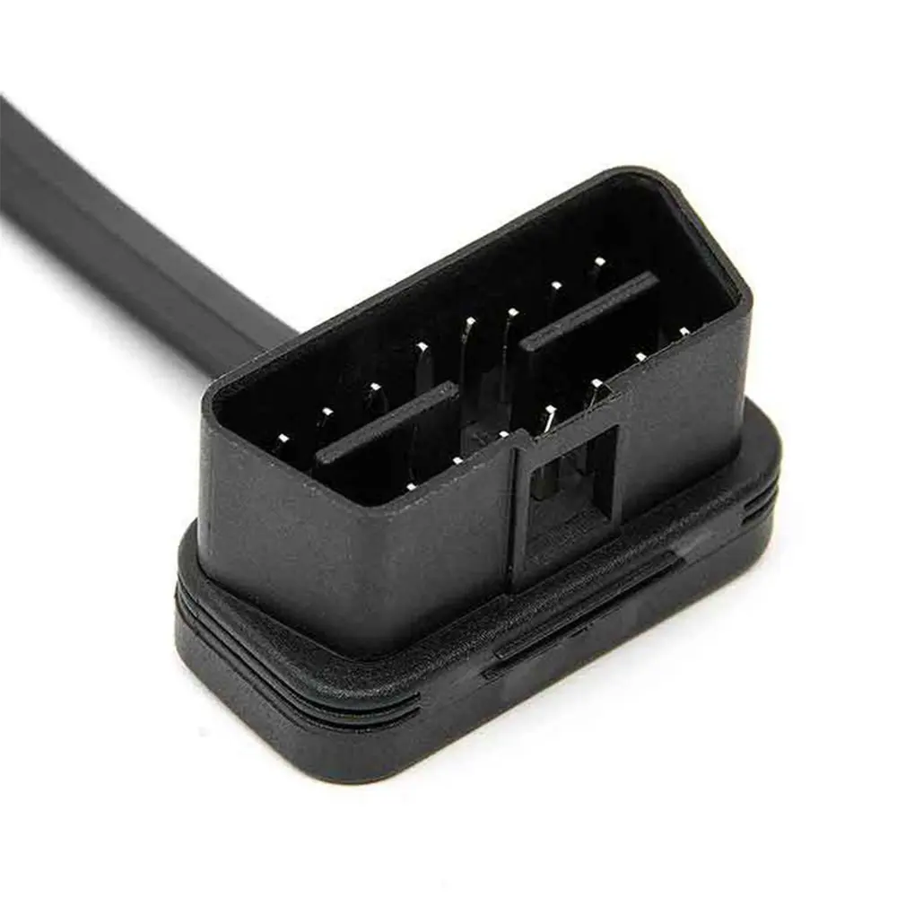 Портативный Удлинительный кабель OBD для подключения к гнезду плоский Профессиональный диагностический кабель с кнопкой переключения для автомобилей