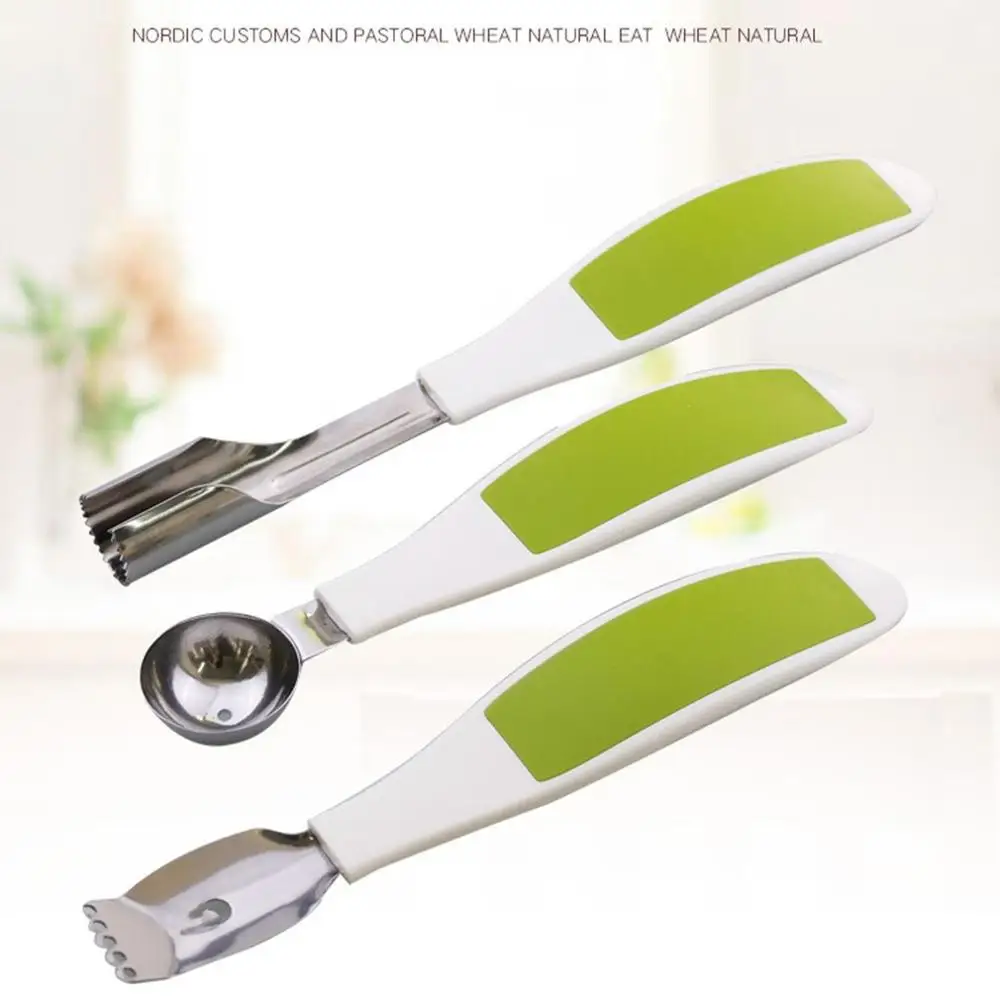 Кухонный многофункциональный фруктовый трехсекционный нож для копания фруктов