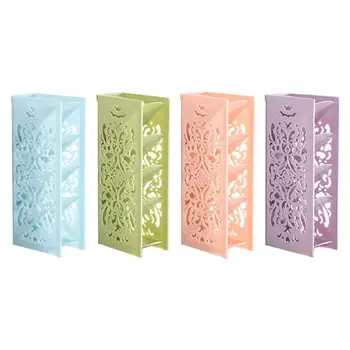 

4 Grid Desktop Pen Holder Office School Standing Storage Case Pencil Organizer M17F
