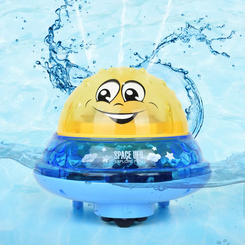 

Baby Electric Induction Water Toy Baby Bathroom Play Water Bath Light Toy Automatic Induction Sprinkler ball toys for children
