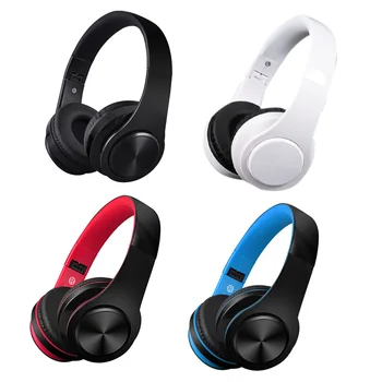 

Hifi Stereo Earphones Bluetooth Headphone Music Headset Fm and Support Sd Card with Mic for Mobile Xiaomi Iphone Sumsamg Tablet