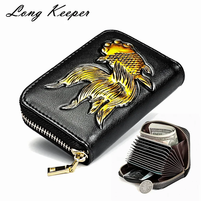 Модный держатель для карт с бабочкой из натуральной кожи женщин органайзер