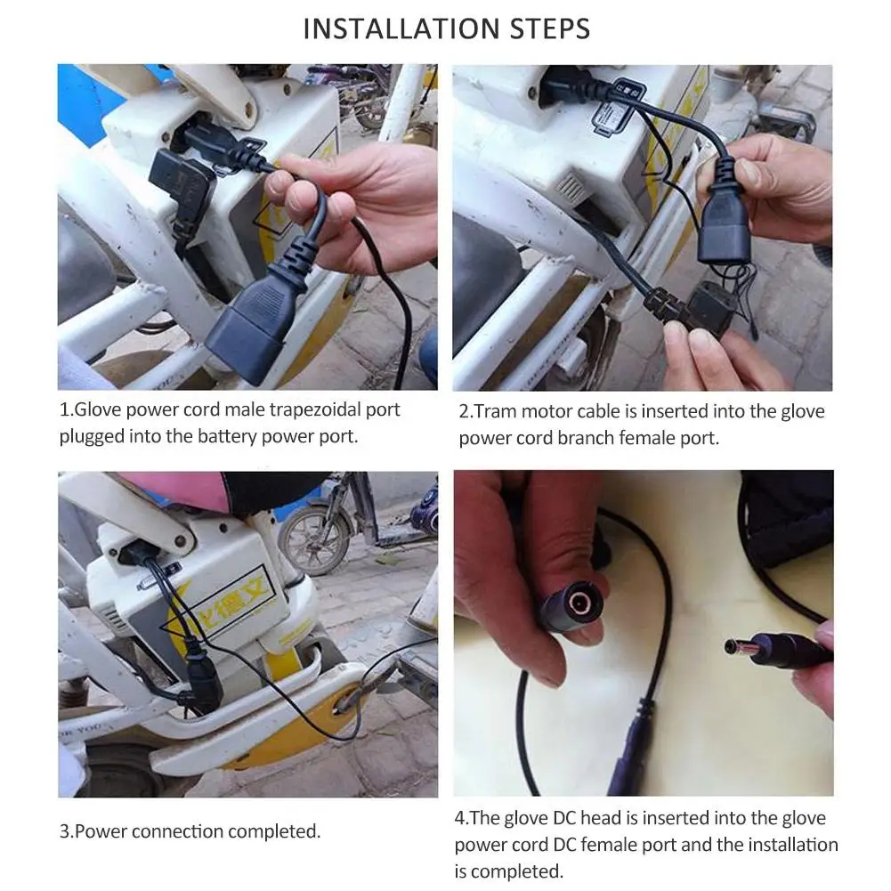 12V мотоцикл велосипед зимние теплые перчатки с подогревом Водонепроницаемый модные лыжные перчатки для работы на открытом воздухе для верховой езды