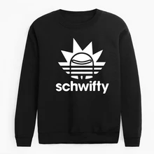 Мужской пуловер schwifty Рик и Морти, толстовки с капюшоном, крутые аниме, повседневные, The Science Face, Geek, хлопок, толстовка с капюшоном, европейский размер