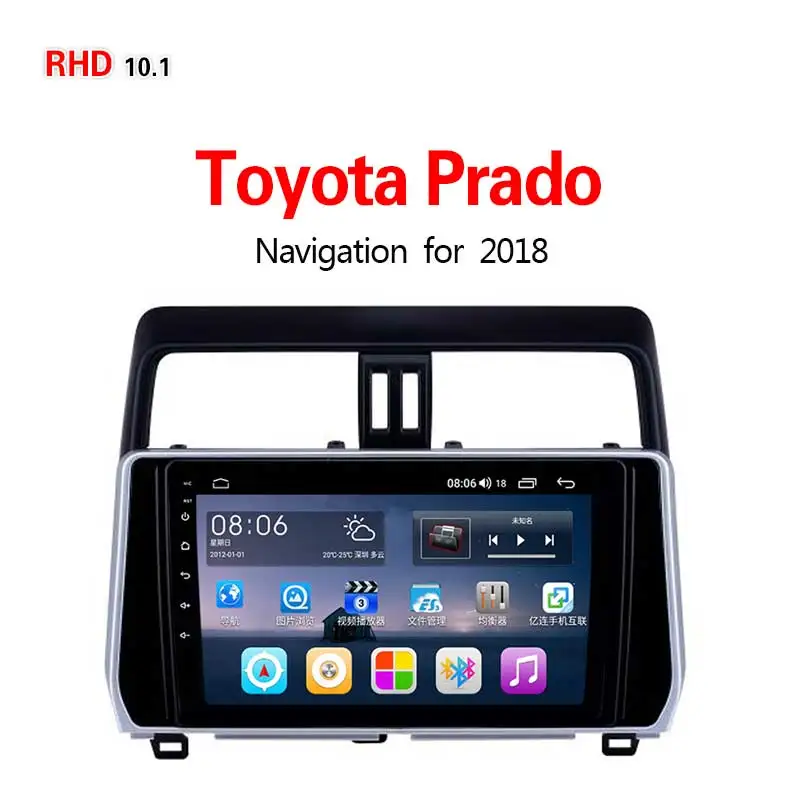 Lionet gps навигация для автомобиля Toyota Prado 10,1 дюймов RT1078Y - Размер экрана, дюймов: 4G8core4G32G