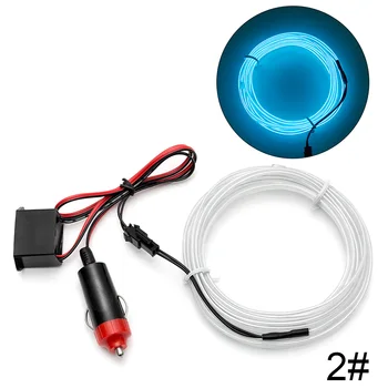 

EL Wire Flash Rope Tube Cable LED Strip Flexible Neon Lamp Glow String Light For Car Decoration With 8mm Sewing Edge Car Styling