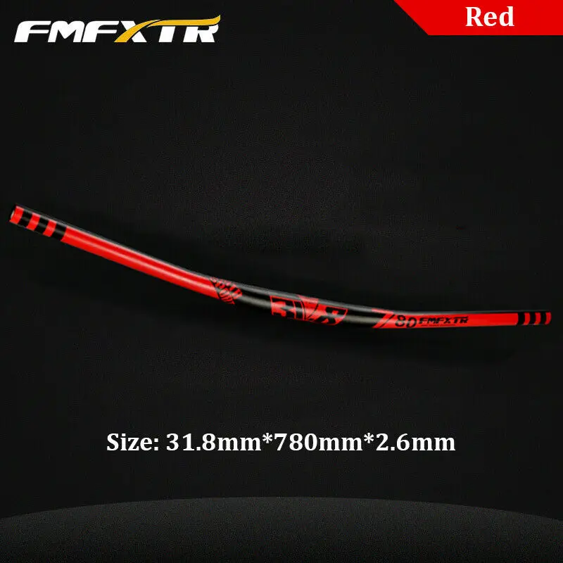 Red -31.8-780 FMFXTR MTB руль для велосипеда из алюминиевого сплава 780*31,8 мм, руль для гоночного велосипеда, руль для горного велосипеда, аксессуары для велоспорта - Цвет: Red -31.8-780