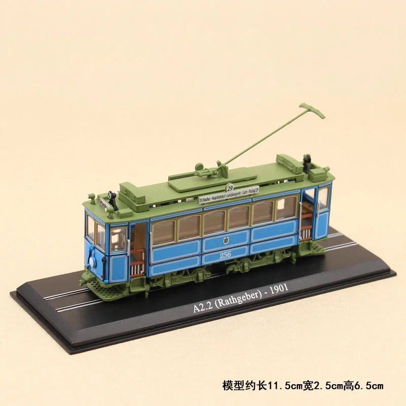 Najtaniej Atlas Classic Train Bus 1 87 kolekcja Diecast Trolley modele samochodów samochodzik Alloy Casting Tour tramwaj samochody zabawkowe