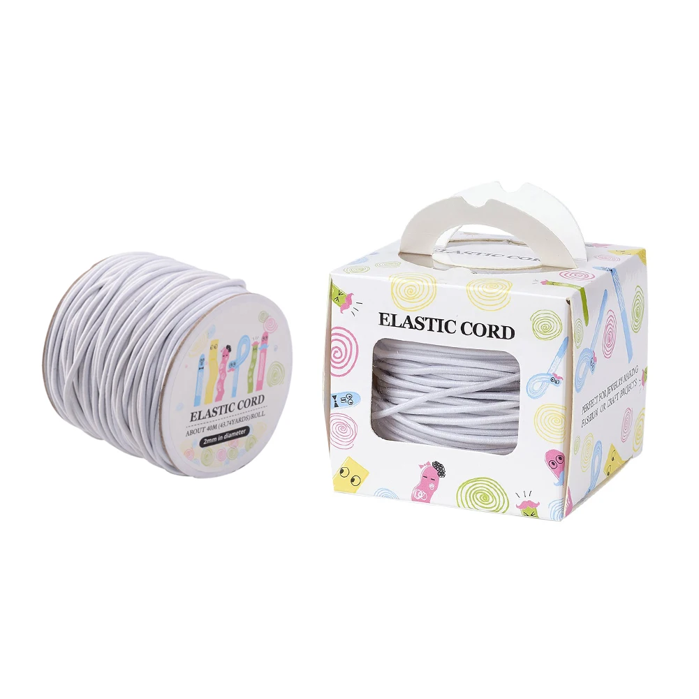 

43yards/Roll 2mm Stretchy Elastic Cord Flexible Elastic Beading Thread String for DIY Jewelry Making Sewing Supplies Findings