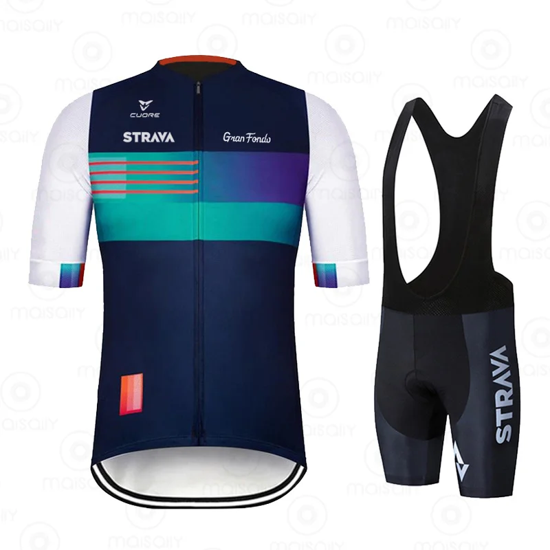 2021 профессиональная команда STRAVA Велоспорт Джерси комплект MTB горный велосипед