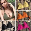 Solid Bikinis Mujer Swimsuit Crochet Red Bikini Top Knit Sexy Bikinis Women's Swimming Bra Large Female Swimwear S - XL 2022 New ► Photo 1/6