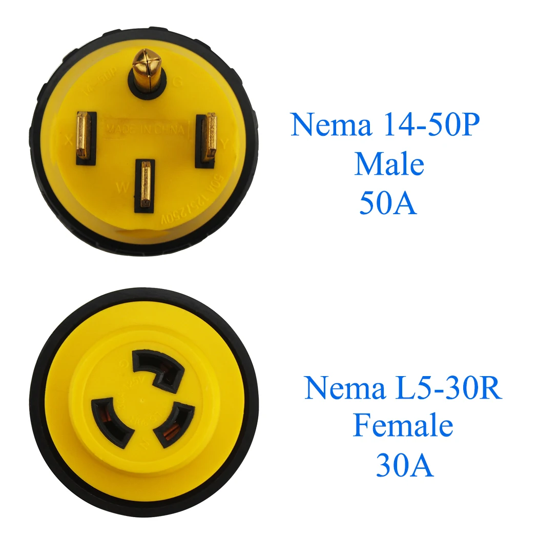 JORINDO [14-50P до L5-30R] Plugrand 50 Amp мужской NEMA 14-50P до 30 Amp женский NEMA L5-30R адаптер для блокировки