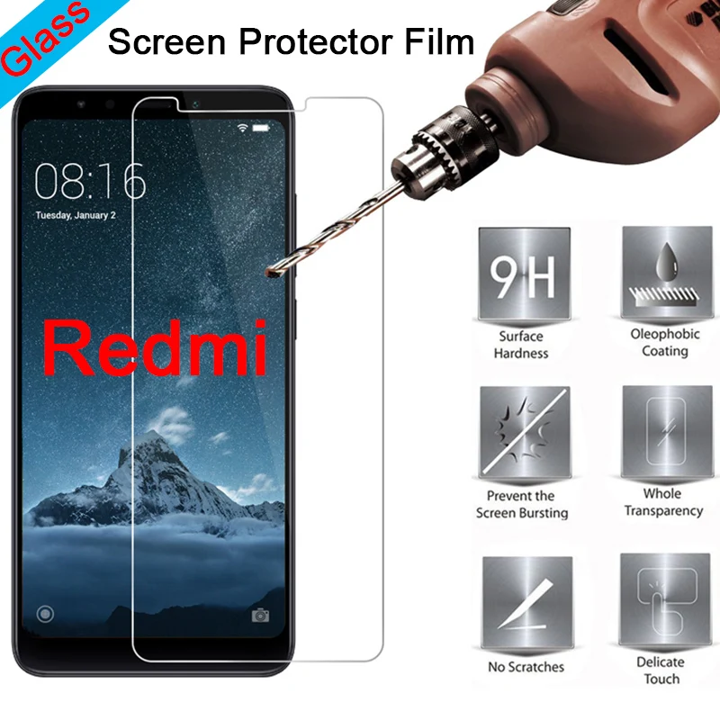 Закаленное защитное стекло 9H HD для Redmi 7 6 4 3 Pro на Xiaomi 3X 3S S2 2|Защитные стёкла и