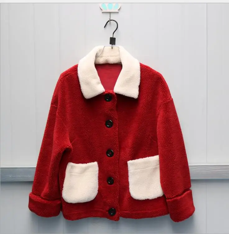 S/9Xl женские зимние осенние искусственная шерсть меховые куртки повседневные короткие sequion Лоскутные искусственный мех пальто Manteau Fourrure Femme J3051