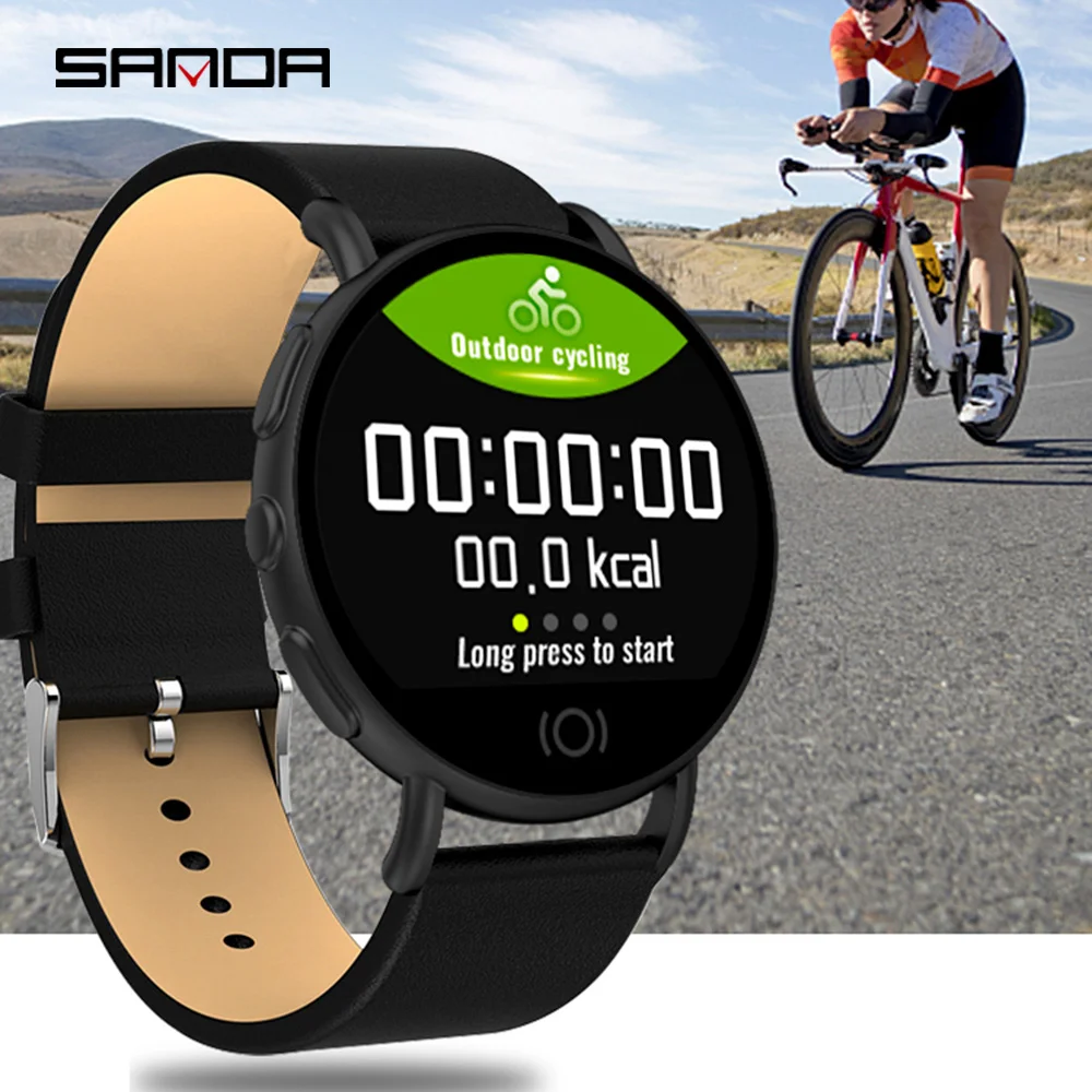 SANDA watch hartslag bloeddruk monitoring multi-sport gezondheid bericht oproep herinnering mannen en vrouwen smart armband