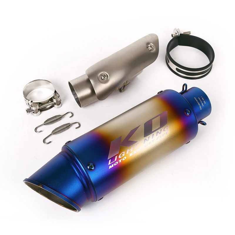 

51mm Motorcycle Exhaust Muffler Silencer Middle Mid Link Tube Connection Pipe for Suzuki GSXR1000 2012-2020