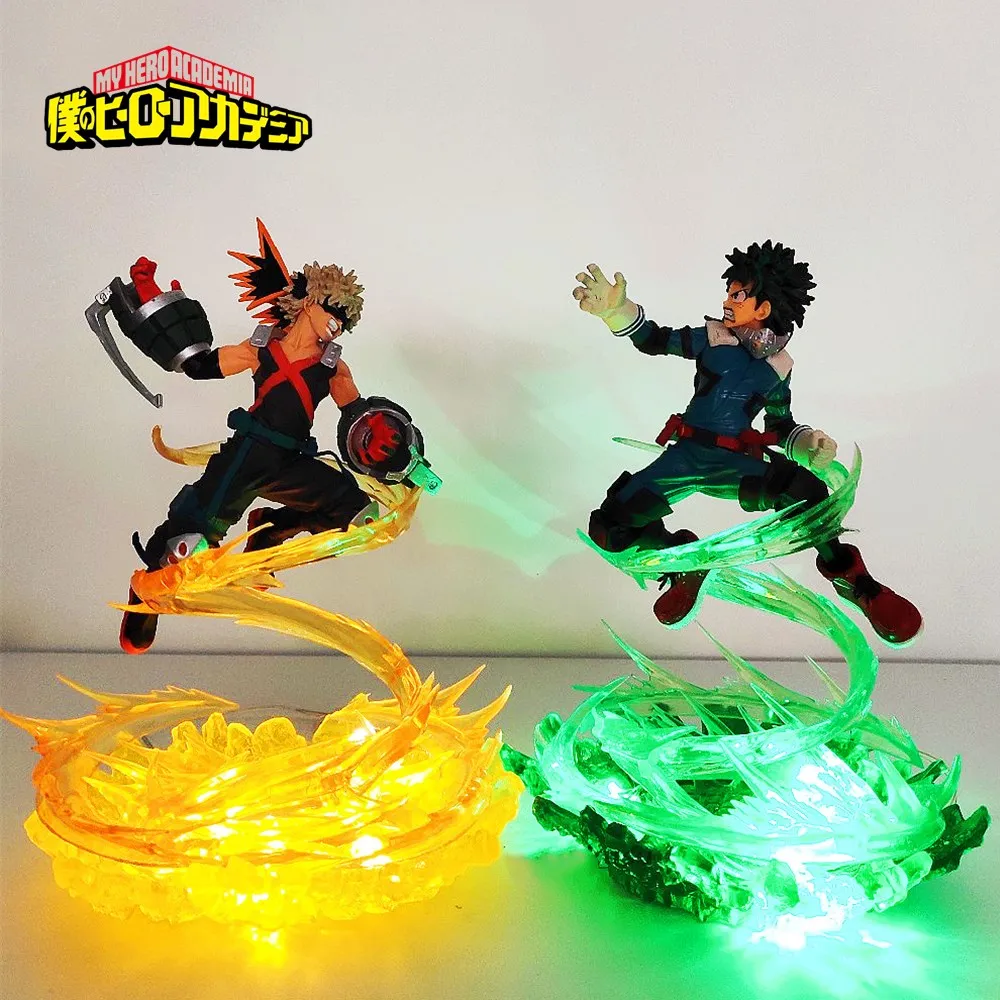 My Hero Academia Figure 19 Cm - Set Battle Action Con Bakugou, Todoroki E Midoriya, PVC Da Collezione, Decorazione Scrivania Per Fan MHA
