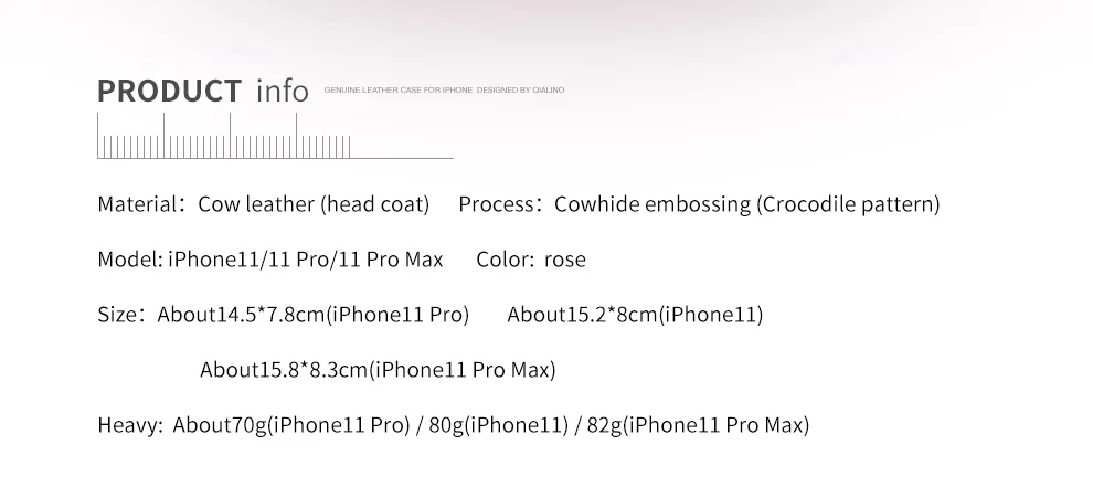 QIALINO роскошный Ультратонкий ручной работы женский чехол для телефона iPhone11 Pro из натуральной кожи Модный женский флип-чехол для iPhone11 Pro Max