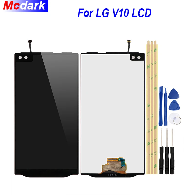 ЖК-дисплей 5 7 дюйма для LG V10 H960 H968 H900 VS990 и дигитайзер сенсорного экрана в сборе