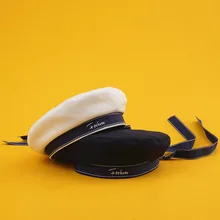 Женская шапка, осенняя и зимняя, модная, бант из ленты, берет, корейский стиль, универсальная, стиль милитари, шапка с надписью, вышитая, восьмиугольная