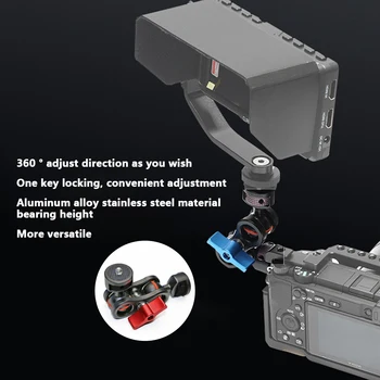 

Adjustable Gimbal Easy Install Travel Outdoor Climbing Magic Arm Base Camera Bracket Accessories Rotatable Holder For SLR A37