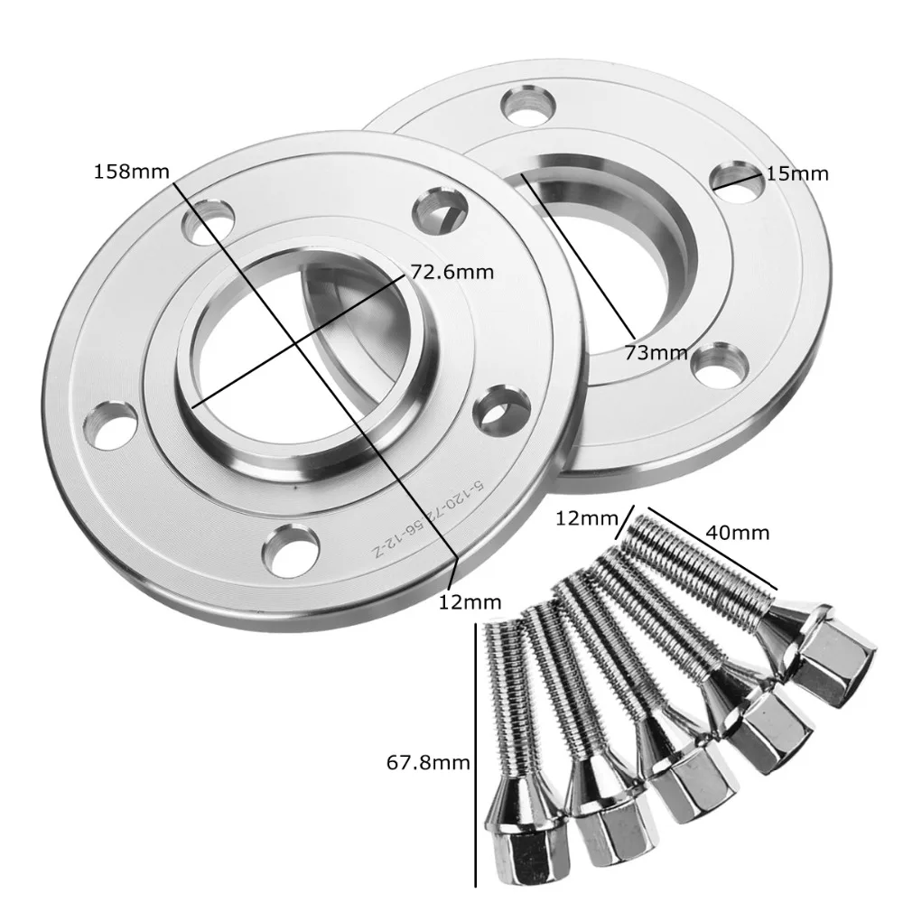 2 шт. 10/12/15/20 мм 5x120 мм колесный разделитель адаптер пятно сплава для МВт E46 E30 E36 E90 E91 E92 E93 E81 E82 E87 E88 Z3 E36 Z4 E85 E86