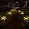 1 PC Solar Powered Outdoor Grass Globe Dandelion Lamp LED For Garden Lawn Landscape Lamp Holiday Light ► Photo 3/6