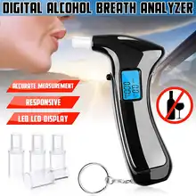 Audew Цифровой Тестер дыхания ЖК-дисплей Электронный ручной детектор транспортного средства Тестер дыхания анализатор дыхательные детекторы