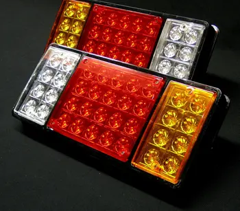 

Pair 12v Led Rear Tail Lights Lamp Trailer Truck Lorry Utes Boat 36 Leds Car Light Assembly Car Lights