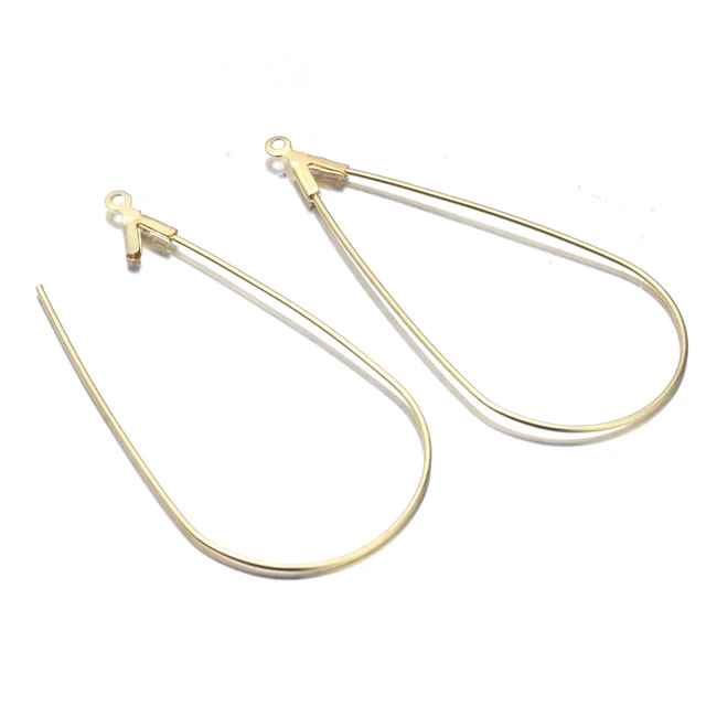 20-108PCS Earring Kit DIY Jewellery Making Supplies Silver Gold Color  Copper Hoops Earrings Set with Storage Box Ear Hooks