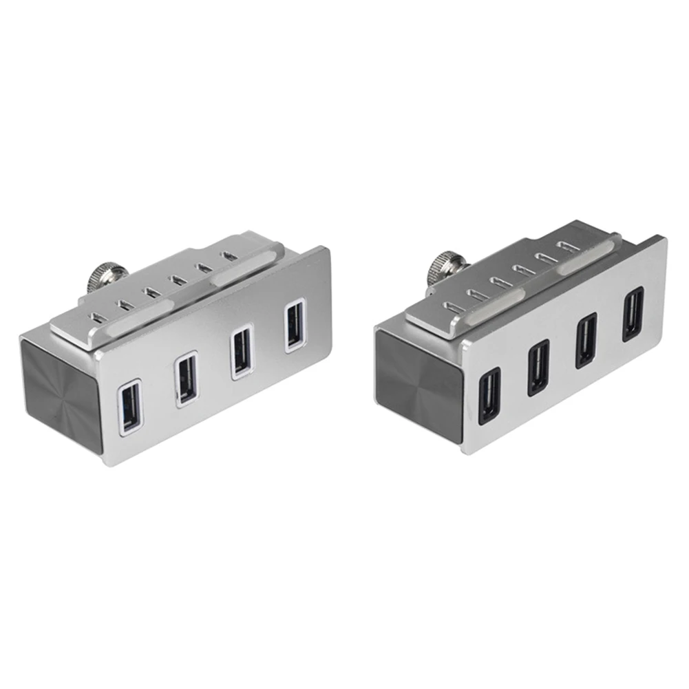 Зажим-тип USB3.0 концентратор с кардридером алюминиевый 5 Гбит/с высокоскоростной 3 порта USB разветвитель для SD ПК Компьютерные аксессуары для ноутбука
