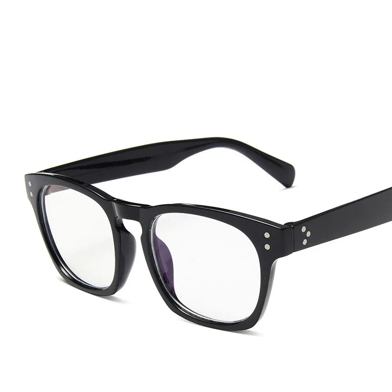 Anti Blue Rays Computer Glasses Women Blue Light Gaming Glasses Men Unisex Harmful light Blocking Transparent Vintage Eyewear - Цвет оправы: Black