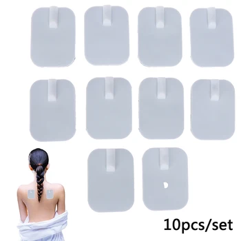 

Electric Body Therapy Massager Machine 10pcs 4 X 6 cm Pins Tens Electrode Pads Non-woven Adhesive Gel Electro Paste Stick