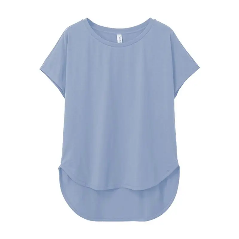 Новая женская футболка из 100 хлопка, повседневная Летняя женская футболка с коротким рукавом и круглым вырезом, M30326