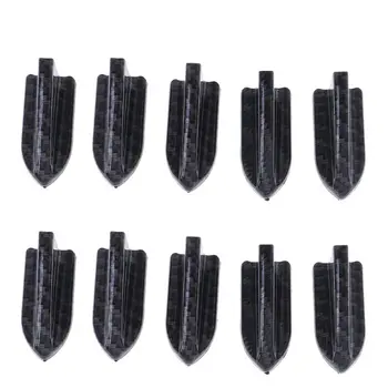 

10pcs/set New Durable Black Universal EVO-Style PP Roof Shark Fins Spoiler WingVortex Generator Car Styling E7CA