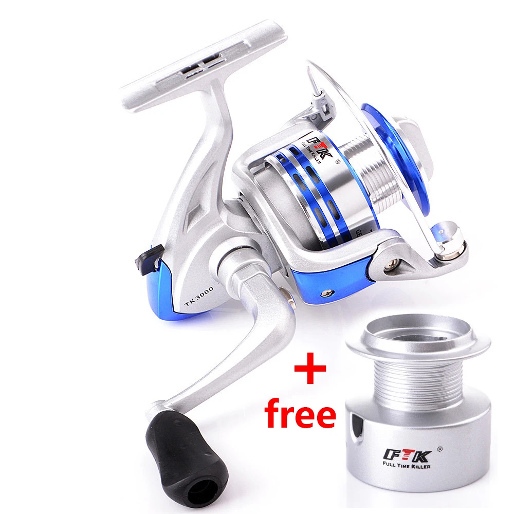 Double Spool Fishing Reel Free Spare Spool Spinning Reel Carp Fishing