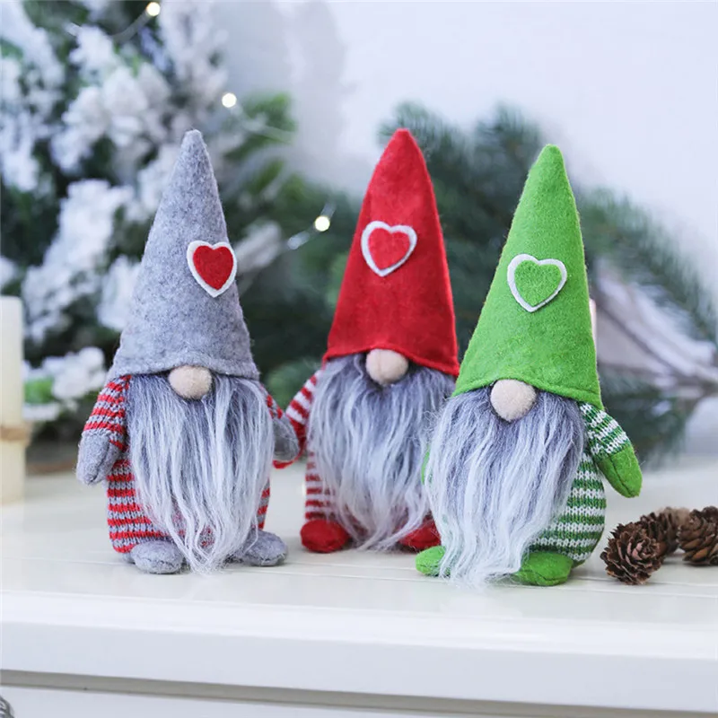 

Handmade Swedish Stuffed Toy Santa Doll Gnome Scandinavian Tomte Nordic Nisse Sockerbit Dwarf Elf Home Ornaments Christmas Santa
