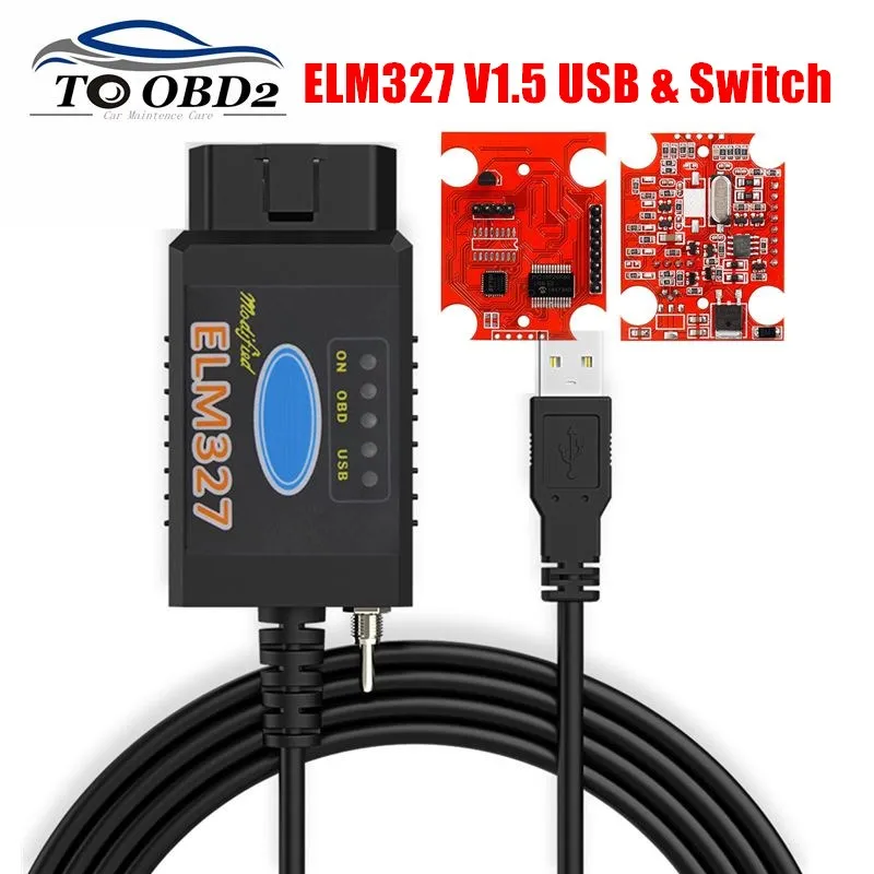 HS-CAN/MS-CAN ELM327 V1.5 USB PIC18F25K80 FTDI/CH340 ELM 327 для Ford FORScan переключатель OBD OBD2 сканер Авто