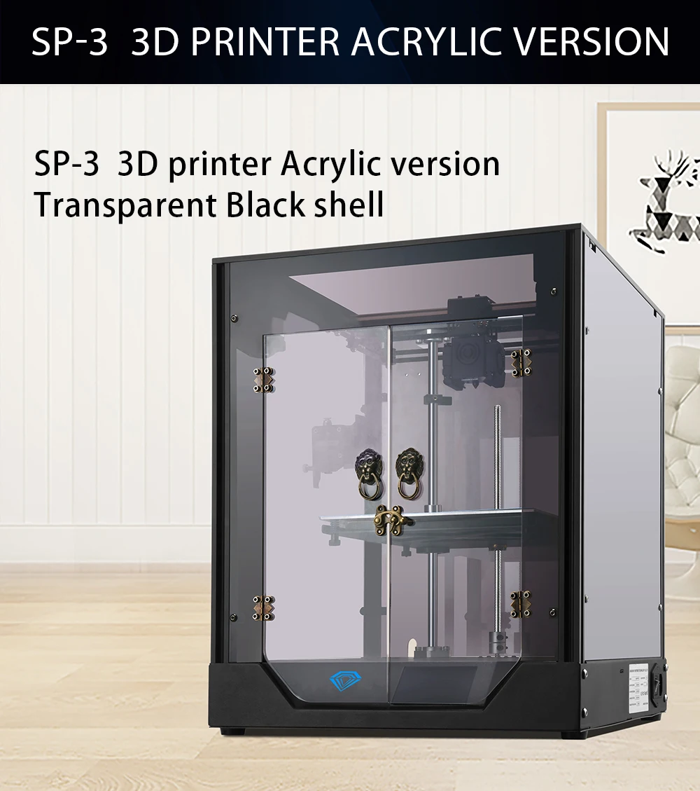 best budget 3d printer Newest Twotrees 3D Printer 220*220mm SP-3 DIY Core XY with Extruder MKS Robin Nano 3.5 Inch Screen TMC2208 PLA filament carbon fiber 3d printer
