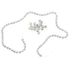 572 шт Круглые граненые Акриловые Хрустальные разделительные бусины диам-ювелирные изделия, поделки своими руками 6X6 мм прозрачные AB цвета и 8X6 мм