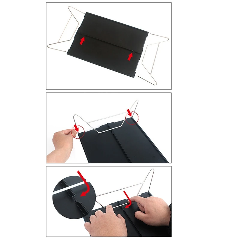 Best Picnic Mini Lightweight Durable Camping Furniture Portable Outdoor Hiking Single Desk Aluminum Plate Folding Table Barbecue
