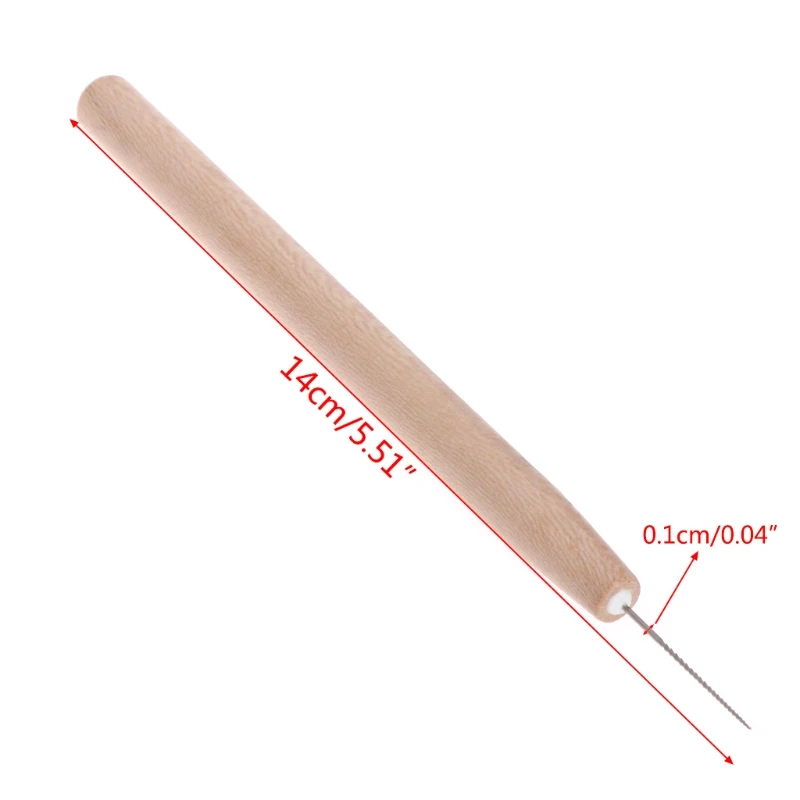 Beads Jewelry Enlarger Tool Wood Handle Holes Handmade Making DIY Reamer Tackle