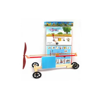 

1 Set Children DIY Wooden Plastic Dynamic Rubber Band Powered Cars Kids Educational Jigsaw Puzzles