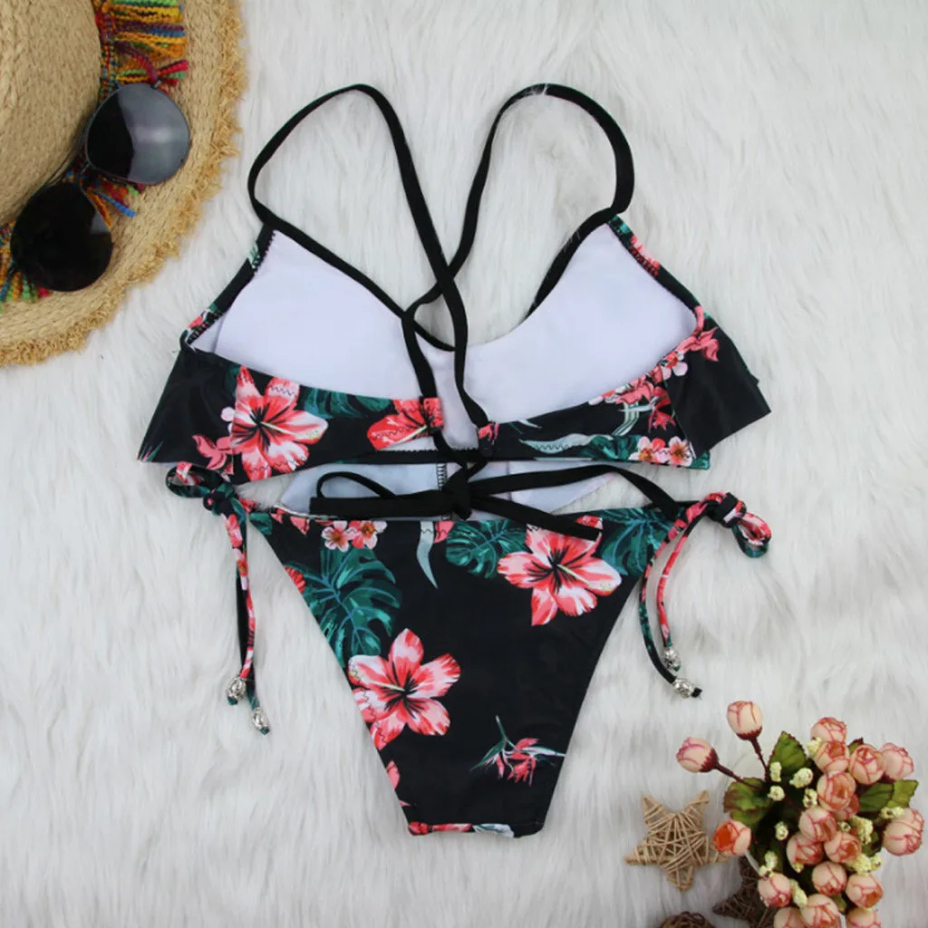 womens swimwear two pieces bikini low waist Sexy lady swimsuits women Bathing Suit Summer Beach Wear Female Biquini CJ