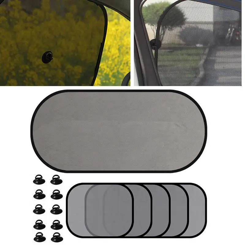

5 PCS Set Car Sun Shade Auto Sun Visor Car Window Suction Cup Car Curtain Auto Sunshade Auto Styling Covers UV Protect Sunshades