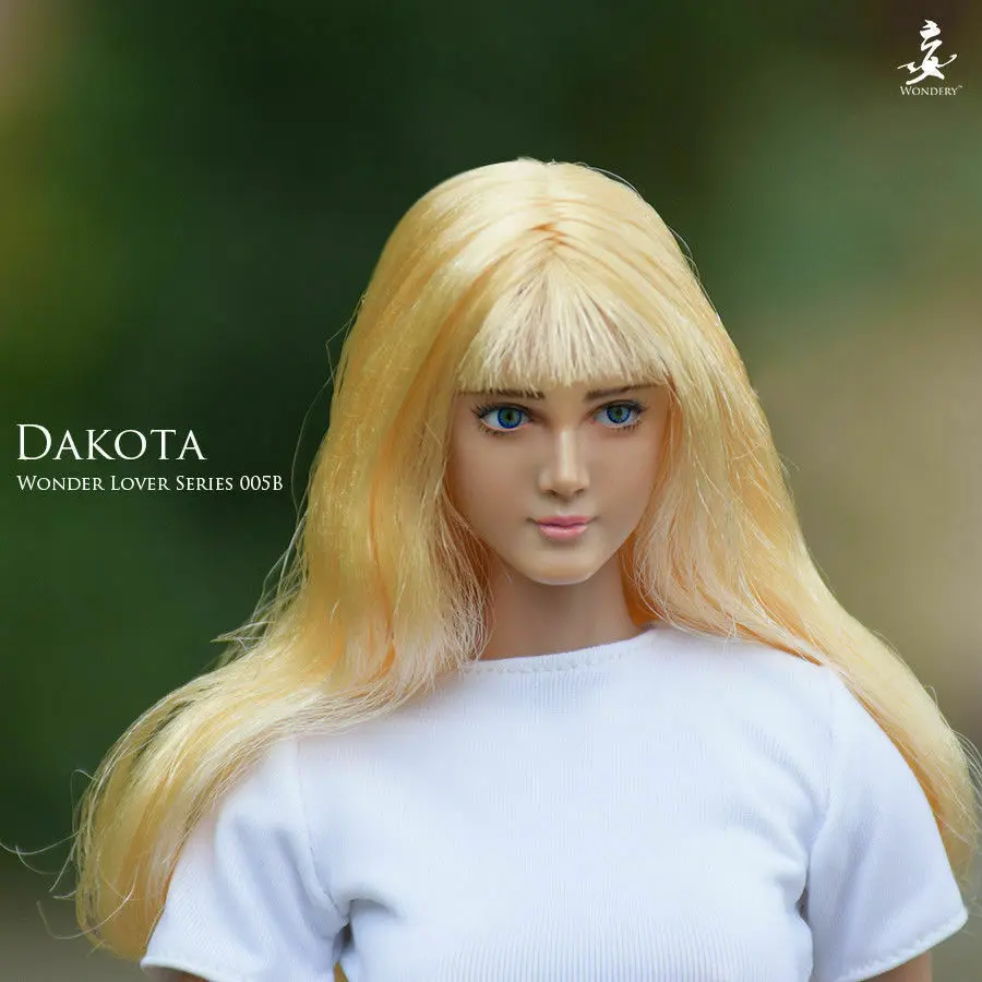 1/6 загар Дакота голова резьба WLS005B подвижные глаза F 1" Женская фигурка Коллекционная солдатская игрушка модель