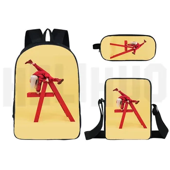

Mochila Bolsa Feminina Billie Eilish Bag BE Backpack 3pcs/set Sac 3D Pencil Case Bagpack Bookbag Double Zipper 16 Inch Plecak