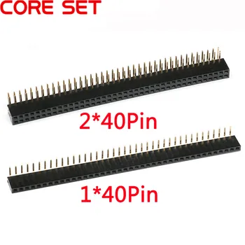 

10pcs 1x40 2x40 Pin 2.54mm Spacing right angle 90 degree single/Double row female socket header rectangular connector receptacle