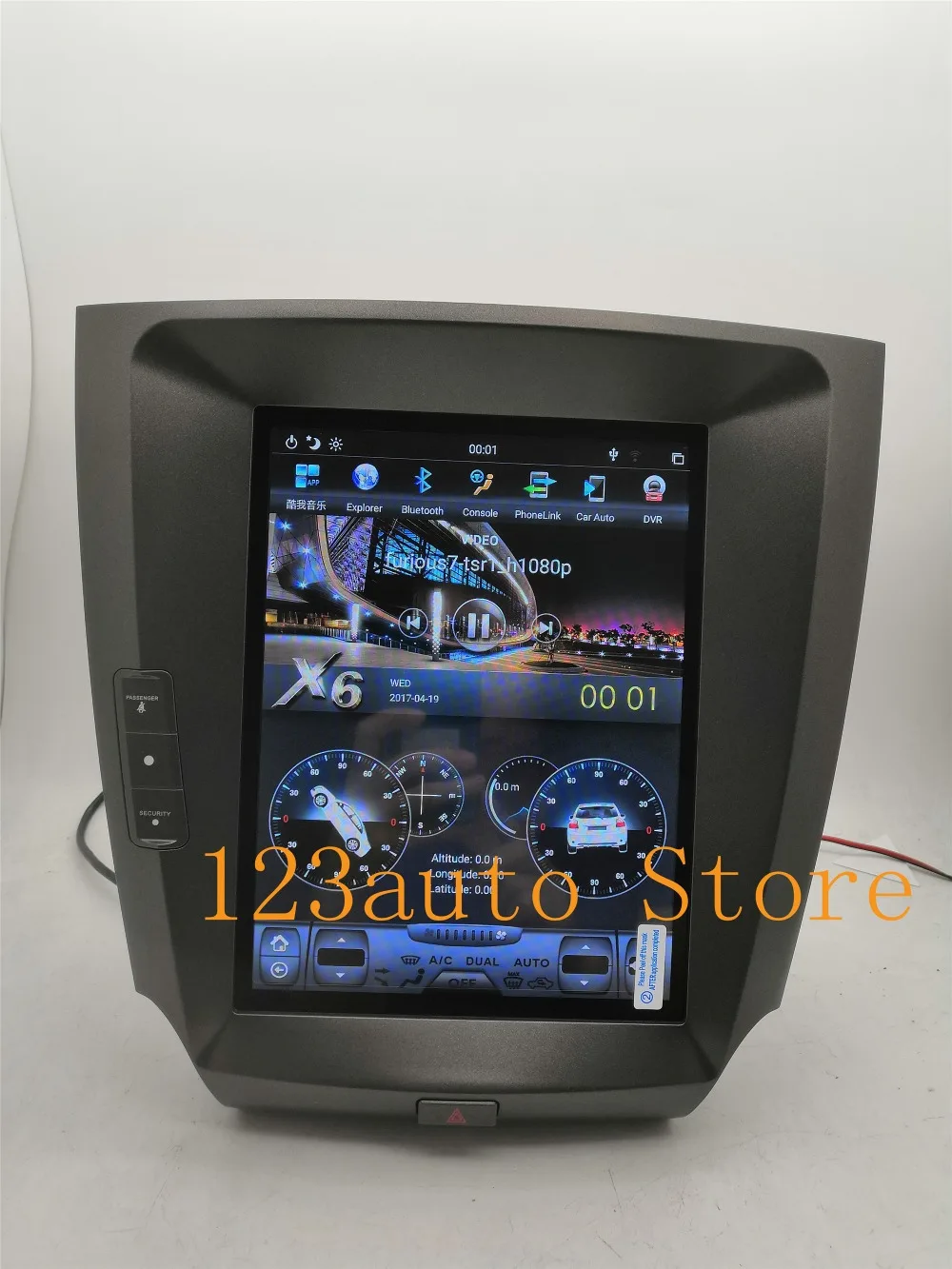 10,4 ''вертикальный экран Tesla стиль Android 8,1 автомобильный DVD gps навигатор плеер для lexus IS IS200 IS250 IS300 2006-2011 PX6