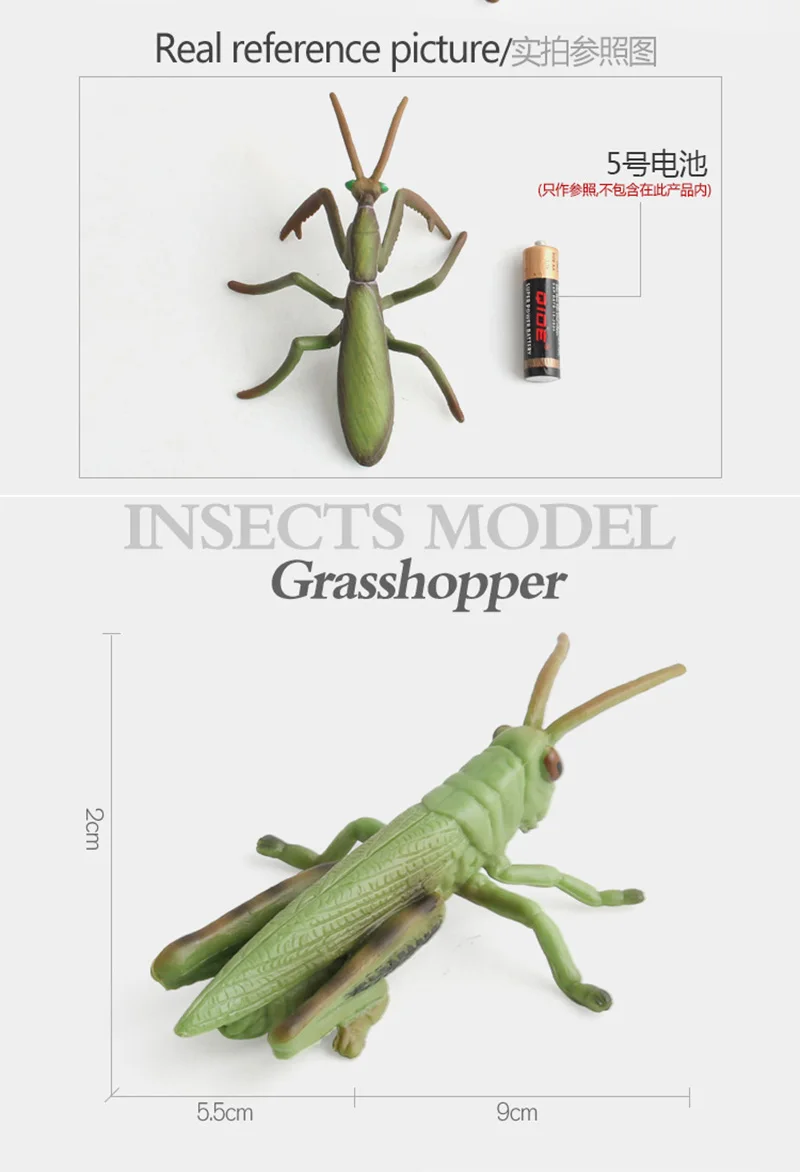 Hot Animal Insect Toys Educational Resource High Simulation Reallistic Insects plastic toy Figures insetos de brinquedo kid
